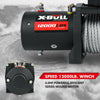 X-BULL Electric Winch 12000LBS/5454KGS Steel Cable 12V Wireless Remote Offroad