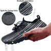 Water Shoes for Men and Women Soft Breathable Slip-on Aqua Shoes Aqua Socks for Swim Beach Pool Surf Yoga (Black Size US 6.5)