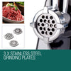 EuroChef Meat Grinder Electric Stainless Steel Mincer Sausage Kebbe Maker