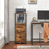 VASAGLE Filing Cabinet with 2 Drawers Rustic Brown and Black