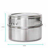 50x 150g Magnetic Spice Jar Stainless Steel Tin Herb Seasoning Storage Container