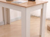 Dining Table Rectangular Wooden 120M-Wood&amp;White