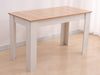 Dining Table Rectangular Wooden 120M-Wood&amp;White