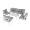 Outdoor 7 Piece White Couch Set