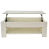 Lift Up Coffee Table with Storage &#8211; White