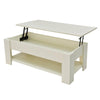 Lift Up Coffee Table with Storage &#8211; White