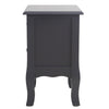 French Bedside Table Nightstand Grey Set of 2