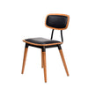 Felix Chair - Ply Seat - Lancaster Oak - Black Frame