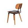 Felix Chair - Ply Seat - Lancaster Oak - Black Frame