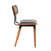 Felix Chair - Ply Seat - Lancaster Oak - Black Frame