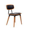 Felix Chair - Ply Seat - Lancaster Oak - Black Frame