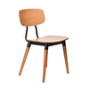 Felix Chair - Ply Seat - Lancaster Oak - Black Frame