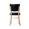 Memphis Chair - Black Dolaro Vinyl Seat and Backrest - Wenge H Frame