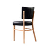 Memphis Chair - Black Dolaro Vinyl Seat and Backrest - Wenge H Frame