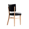 Memphis Chair - Black Dolaro Vinyl Seat and Backrest - Wenge H Frame