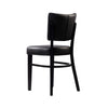 Memphis Chair - Black Dolaro Vinyl Seat and Backrest - Wenge H Frame