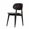 Ban Chair - Black Dolaro Vinyl Seat - Wenge H Frame