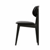 Ban Chair - Black Dolaro Vinyl Seat - Wenge H Frame