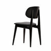 Ban Chair - Black Dolaro Vinyl Seat - Wenge H Frame