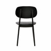 Ban Chair - Black Dolaro Vinyl Seat - Wenge H Frame