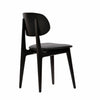 Ban Chair - Black Dolaro Vinyl Seat - Wenge H Frame