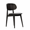 Ban Chair - Black Dolaro Vinyl Seat - Wenge H Frame