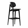 Ban Barstool - Black Dolaro Vinyl Seat - Wenge H Frame