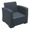 Monaco Lounge Armchair Single - Chocolate