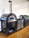 Grill King Gas Pizza Oven Outdoor In Black Stainless Steel Pizza Bread Oven BBQ Grill