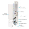 EL608 Rechargeable Infrared Motion Sensor Wall LED Night Light Torch (Cool White)