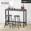 Home Master 2PCE Bar Stools Round Neo Industrial Designed Stylish Modern 71cm