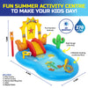 Bestway 2.6 x 1.8m Inflatable Wild West Water Fun Park Pool With Slide 278L