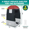 Bestway 1.9m x 1.1m Outdoor Portable Change Room Tent Spacious Zippered Door