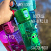 Blue Leak Proof Flip and Clip Water Bottle