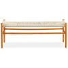 Anemone  2p Wishbone 120cm Dining Bench Beech Timber Replica Hans Wenger Natural