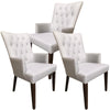 Florence  Set of 3 Carver Fabric Dining Chair French Provincial Solid Timber