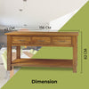 Birdsville Console Hallway Entry Table 156cm Solid Mt Ash Timber Wood - Brown
