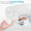 2 Premium Hotel 950g Pillows 74CM x 48CM Pillows Breathable Cotton