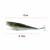 9x Popper Poppers 9.9cm Fishing Lure Lures Surface Tackle Fresh Saltwater