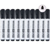 10Pack White Board Markers Erase Marker  Bullet Tip  Black Ink