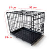 36" Pet Dog Cage Kennel Metal Crate Enlarged Thickened Reinforced Pet Dog House