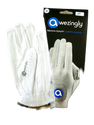 Premium Quality Cabretta Leather Golf Glove for Men - White (M)