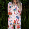 Pyjamas/ Floral Pure Cotton P J Set, Pijamas Set ,Night Wear, Soft Cotton Night Suit- Gift for her, Bridesmaid PJ'sLounge Wear  - S