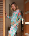 Pyjamas/ Floral Pure Cotton P J Set Pijamas Set Night Wear Soft Cotton Night Suit- Gift for her Bridesmaid PJ'sLounge Wear - M