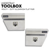 Under Tray Tool Box Underbody Pair Set 600mm Aluminium