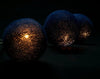 1 Set of 20 LED Black 5cm Cotton Ball Battery Powered String Lights Christmas Gift Home Wedding Party Bedroom Decoration Outdoor Indoor Table Centrepiece