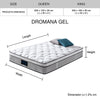 Queen Mattress in Gel Memory Foam 6 Zone Pocket Coil Soft Firm Bed 30cm Thick