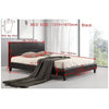 Double PU Leather Bed Frame Black