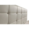 King PU Leather Deluxe Bed Frame White