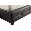 King PU Leather Deluxe Bed Frame Black